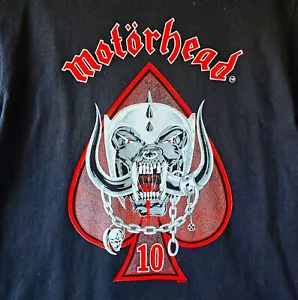 T-shirt maglietta vera vintage nuova senza etichette Motorhead 10° anniversario Screen Stars XL - Foto 1 di 7