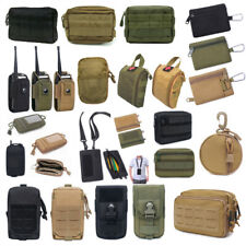 Tactical Molle Pouch EDC Multi Purpose Utility Belt Bag Waist Pack Small - Large