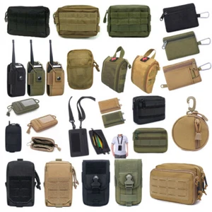 Tactical Molle Pouch EDC Multi Purpose Utility Belt Bag Waist Pack Small - Large - Picture 1 of 100