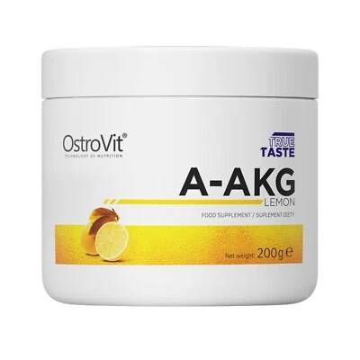 OSTROVIT AAKG VITAMIN B6 A-AKG TAURINE PRE-WORKOUT POWDER 200G LEMON BB 15/7/25