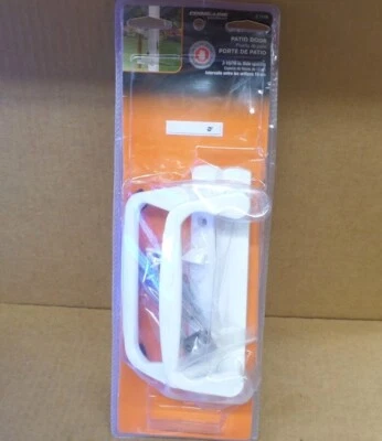 PRIME-LINE C 1178 DIECAST, WHITE, PATIO DOOR HANDLE SUITABLE FOR 1" THICK DOORS - Image 1 of 3