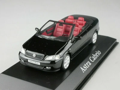 OPEL ASTRA G CABRIOLET 2001 NERO MINICHAMPS 1799535 1/43 ROADSTER METALLO - Immagine 1 di 4