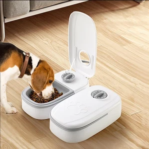 Cat Food Dispenser Timer Bowl Auto Feeder Automatic Pet Feeder Food Dispenser - Picture 1 of 8