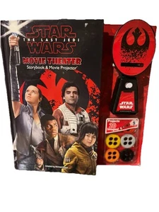 Star Wars The Last Jedi Movie Theater Storybook And Movie Projector Brand New - Picture 1 of 8