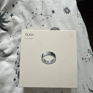 Oura Ring 4 Health & Fitness Tracker Smart Ring Silver Size 7 - Picture 1 of 3