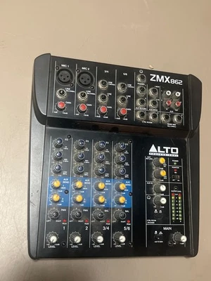 UNTESTED NO CORDS Alto Professional ZMX862 6-Channel Compact Mixer - Image 1 of 4