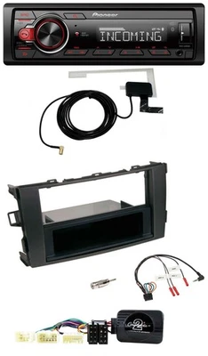 Pioneer USB Lenkrad DAB Bluetooth Autoradio für Toyota Auris 2007-2011 schwarz - Bild 1 von 4
