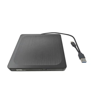 Lecteur Gravure Disque Mince Externe Port USB Type C Réduction Bruit 24X et 8X - Photo 1/8