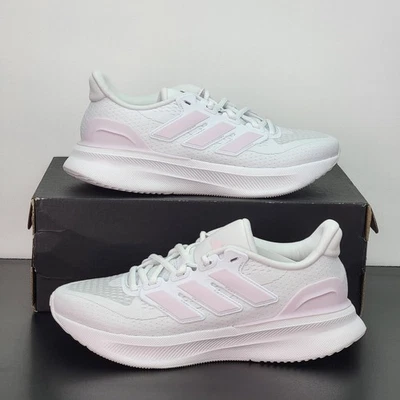 Adidas UltraRun Para Mujer Talla 8.5 Zapatos Atléticos Blanco Rosa Tenis para Correr Foto 1 de 4