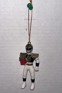 Vintage Power Rangers White Ranger Christmas Tree Ornaments 1995 Kurt Adler - Picture 1 of 7