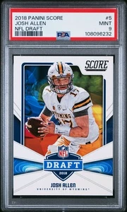 2018 Score Football Josh Allen NFL Draft RC #5 Rookie PSA 9 Mint - Bild 1 von 2