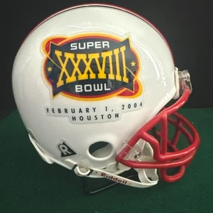Authentic SUPER BOWL XXXVIII  PATRIOTS Mini Helmet TOM BRADY named MVP 🔥 - Picture 1 of 5
