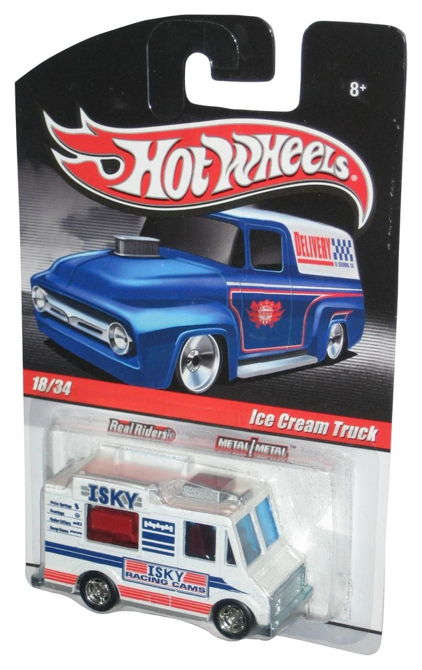 Hot Wheels Ice Cream Truck (2009) White Toy Truck 18/34 - Image 1 of 1
