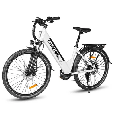 SAMEBIKE 26 Zoll Damen E-Bike 500W 36V/15AH Elektrofahrrad mit korb 90KM Citybike 7G