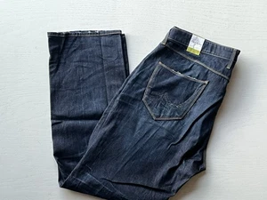 Pantalones de mezclilla Robert Graham para hombre 42x34 clásicos índigo nuevos con etiquetas - Imagen 1 de 9