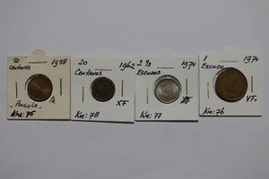 ANGOLA - 4 COLONIAL COINS LOT B49 #1290 - Picture 1 of 3