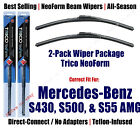 2pk Super-Premium NeoForm Wipers fit 2001-2006 Mercedes-Benz Select S - 162812x2