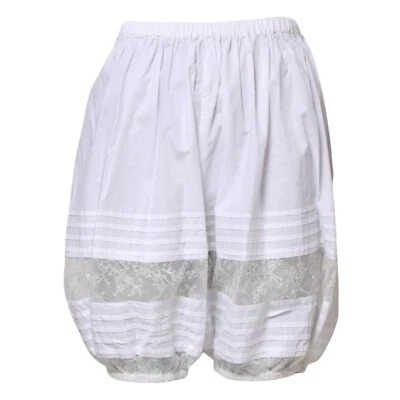 Pantalones Cortos DOLCE & GABBANA Blanco Encaje Paneles Algodón Cintura Alta IT40/US6/S 970usd Foto 1 de 4