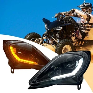 LED-Scheinwerfer für YAMAHA RAPTOR YFZ 450 700R YFM 250 350 700 2006-2024 Hi/Lo - Bild 1 von 12