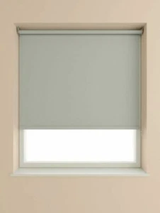 Speedy Plain Light Grey Thermal Fixed Blackout Roller Blind Kit With 175cm Drop - Picture 1 of 1