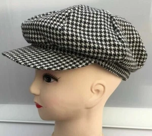 Kostüm Mütze Kappe Damen Herren Ska Blondie 70er 80er Specials Madness 2 Ton - Bild 1 von 2