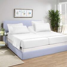 King Split Sheet Set for Adjustable Beds 16"  deep 5- Piece 100% Egyptian Cotton