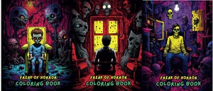 Freak of Horror Malbuch für Erwachsene Halloween & Gothic Taschenbuch NEU - Bild 1 von 4