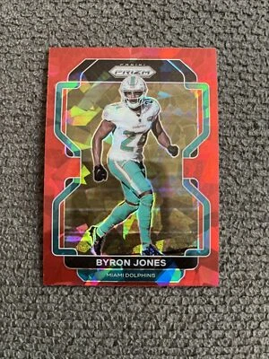 2021 Panini Prizm Byron Jones Parallel Red Cracked Ice Prizm #110 - Image 1 of 2