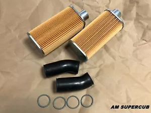Honda SuperHawk 305 CB72 CB77 Element Air Cleaner Filters & Rubber Tube & 4 Band - Picture 1 of 12