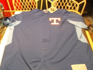  Texas Rangers  MLB Team apparel Cooperstown Collection TX3 Cool Jersey M - Picture 1 of 6