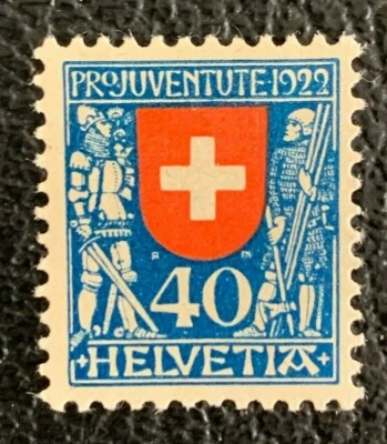 Switzerland 1922 Scott B24, Michel 178 Mint Hinged - Image 1 of 2