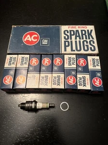 (8) NOS AC 45S Spark Plugs.....GTO, Firebird, Catalina..etc.....GM #5612371 - Picture 1 of 5