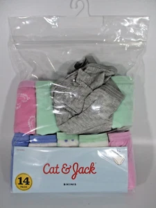 Cat & Jack Girls underwear Bikini Pull on High Rise Opaque 11pk Size 10 - Picture 1 of 2