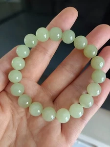 Certificate hetian jade Bracelet Nephrite "Huangkou" Jade Hand String Jewelry - Imagen 1 de 20