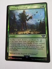 MTG Magic the Gathering Card LOTR Foil Entish restoration Instant Green NM