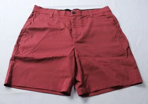 Puli Men's Free Flex Waistband Stretch Woven Shorts BL1 Washed Red Size 34 NWT - Picture 1 of 3