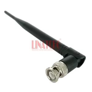 Black WIFI Router 2.4GHz Foldable Omni Directional BNC Male Connector Antenna - Picture 1 of 10