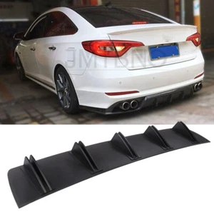 For Hyundai Sonata Rear Bumper Diffuser 5 Shark Fins Spoiler Lip Splitter Kit - Picture 1 of 18