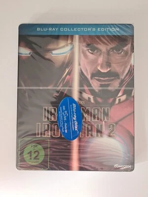 Iron Man 1 + 2 (Blu Ray Steelbook) Collector's Edition NEU & OVP - Bild 1 von 2