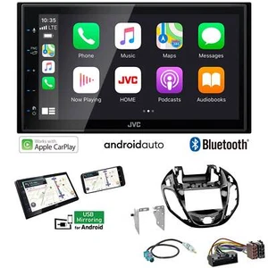 JVC KW-M560BT Autoradio Apple CarPlay Android für Ford B-Max ab 2012 piano black - Bild 1 von 8