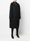 Balenciaga Unifit Black Raw-Edge Trench Coat Size Medium $2400+