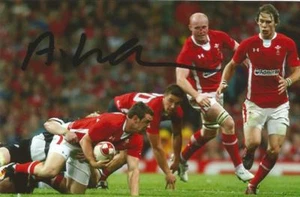 WALES & DRAGONS RUGBY UNION: ADAM WARREN SIGNED 6x4 ACTION PHOTO+COA - Picture 1 of 1
