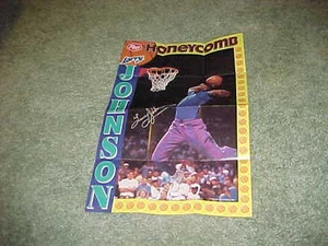 1993 Charlotte Hornets Larry Johnson Post Honeycomb Basketball Poster - Picture 1 of 1