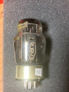 6550 Ruby Large Bulb Tube - Tested Good - Picture 1 of 2