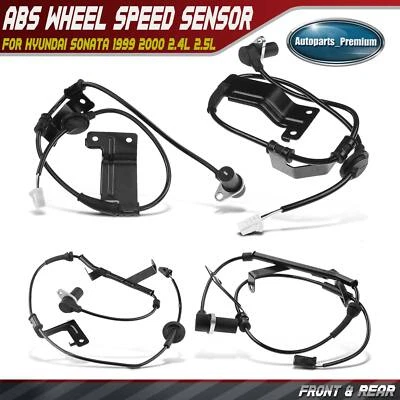 4Pcs Front & Rear ABS Wheel Speed Sensor for Hyundai Sonata 1999 2000 2.4L 2.5L - Image 1 of 4