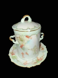 ROSENTHAL & CO BAVARIA Condensed Milk Holder w/Lid & Bottom Plate c1891-1906 - Picture 1 of 16