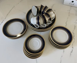 Weimar Harmony Cobalt Blue Tea Set. Made In Germany - Picture 1 of 23