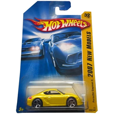Hot Wheels 2007 nuevos modelos Porsche Cayman S juguete amarillo # K6164 Foto 1 de 2