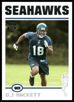 2004 Topps #364 D.J. Hackett RC Seattle Seahawks NM+ - Image 1 of 2
