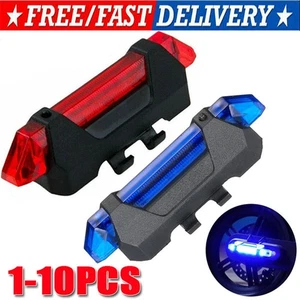 5 LED USB Rechargeable Bike Tail Light Bicycle Safety Cycling Warning Rear Lamp - Picture 1 of 13